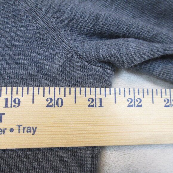 Women’s Charter Club Gray Wool Blend Button Up Cardigan Sweater Size Large - Picture 6 of 7